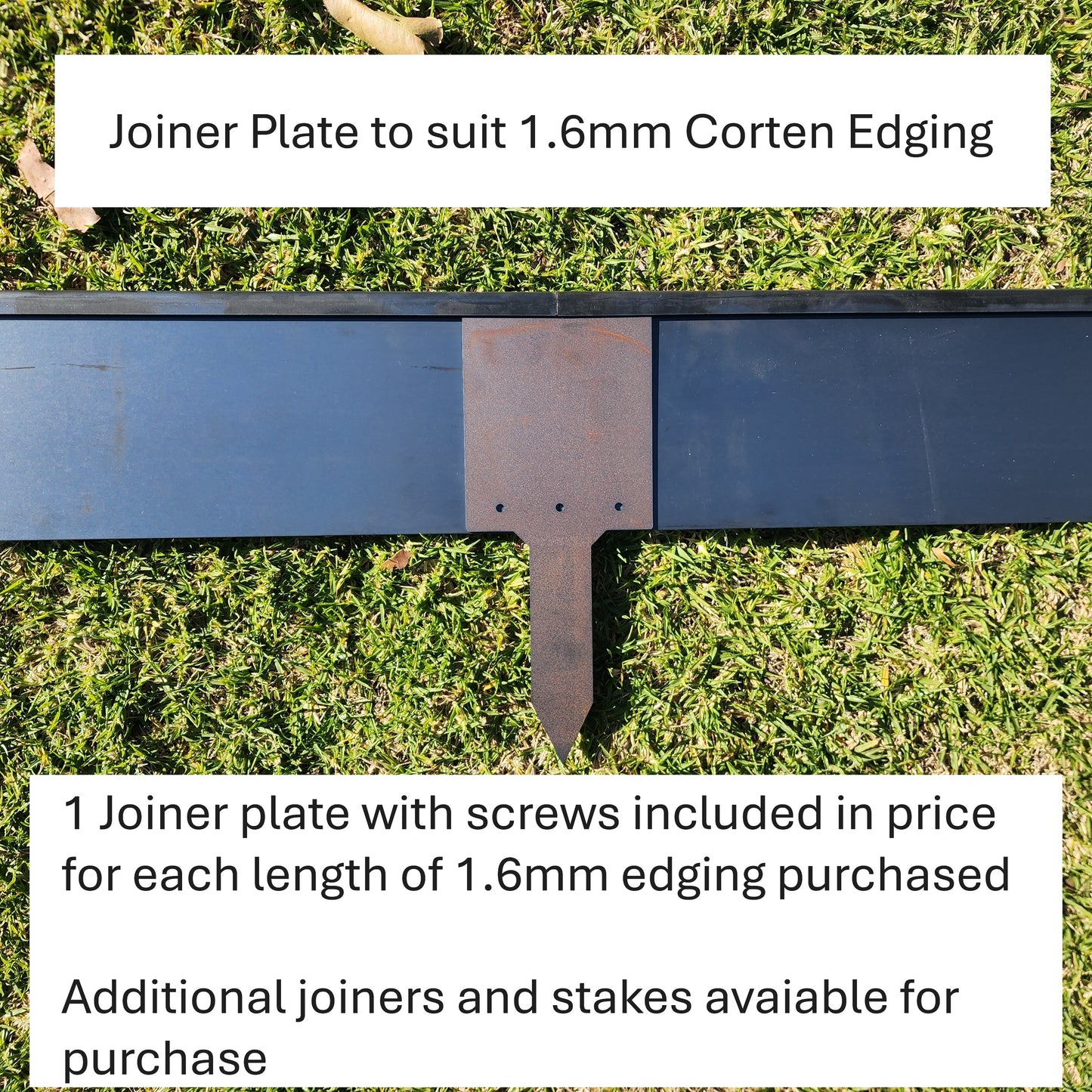 Joiner Plate to suit 1.6mm Corten Edging