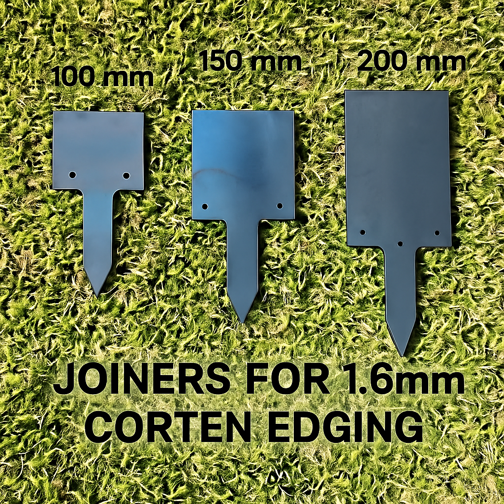 Joiners for 1.6mm Corten Edging