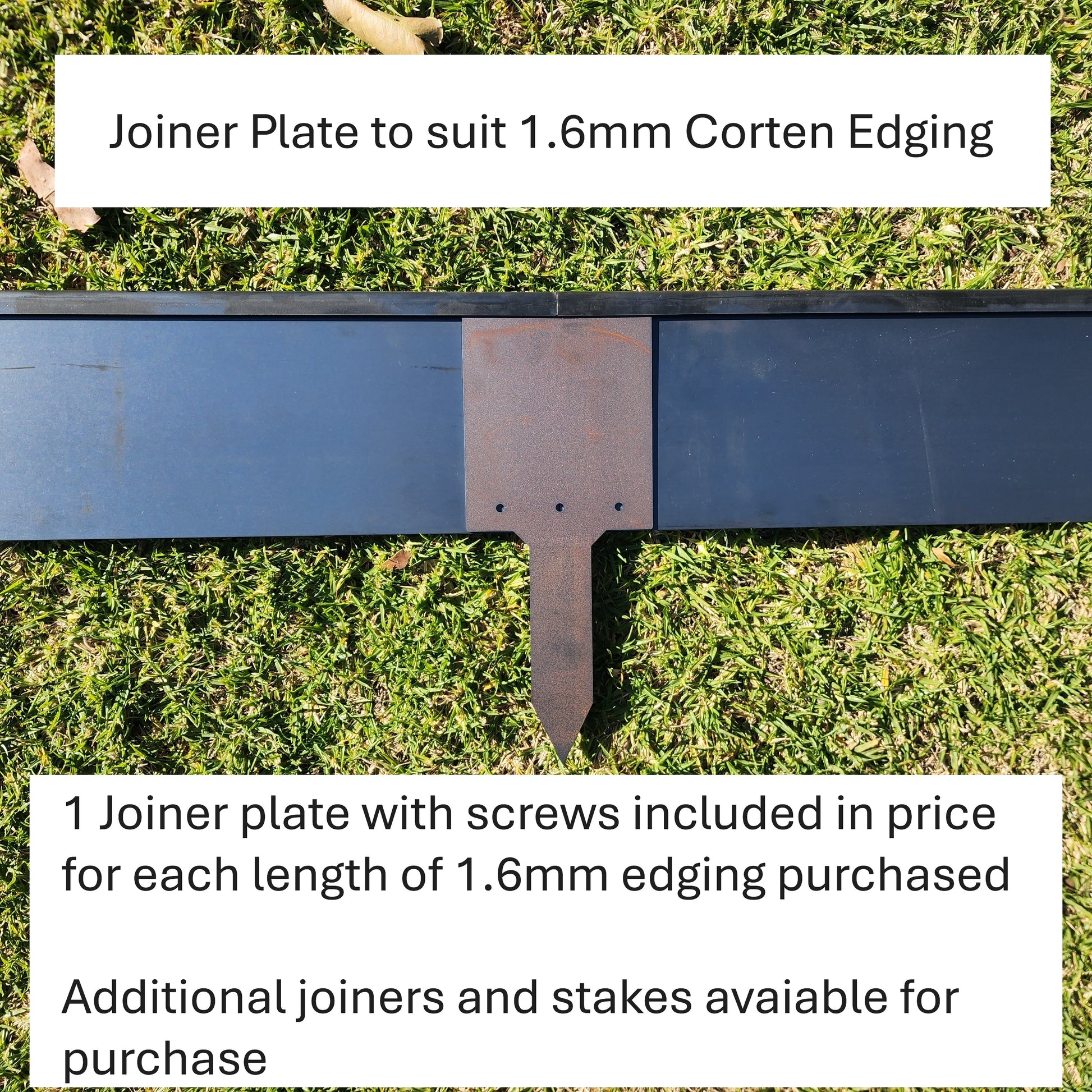 Joiner Plate to suit 1.6mm Corten Edging