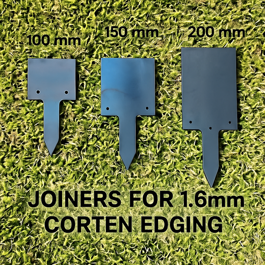 Joiners for 1.6mm Corten Edging