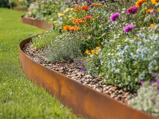 1.6mm Corten Steel Garden Edging (2.4m lengths)